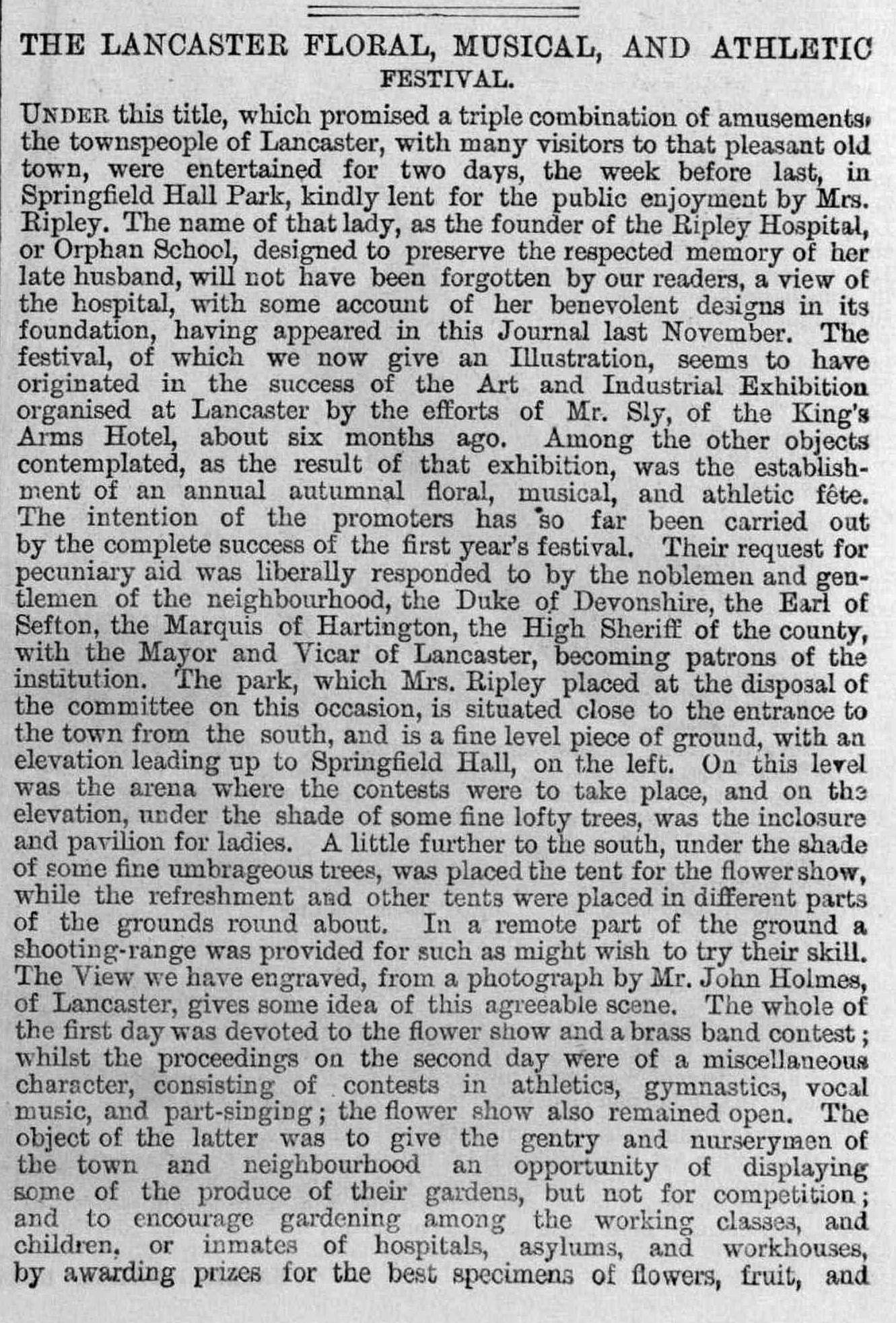 Springfield Hall text1
